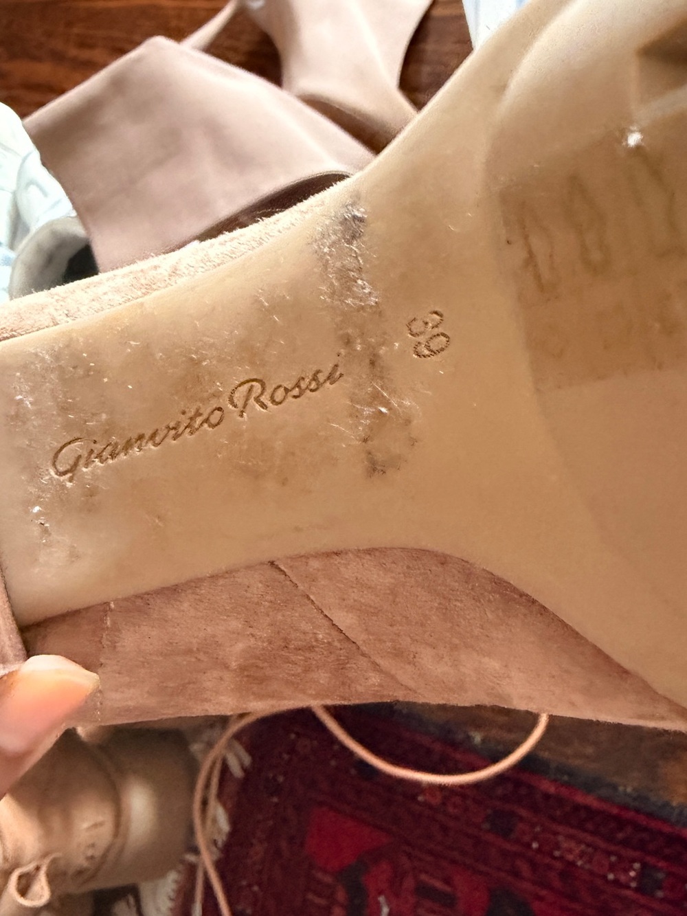 Gianvito Rossi Brown Suede Lace-Up Ankle Boots - Picture 4 of 5